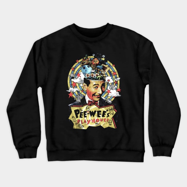 Pee Wee Herman Reckoning Crewneck Sweatshirt by shieldjohan